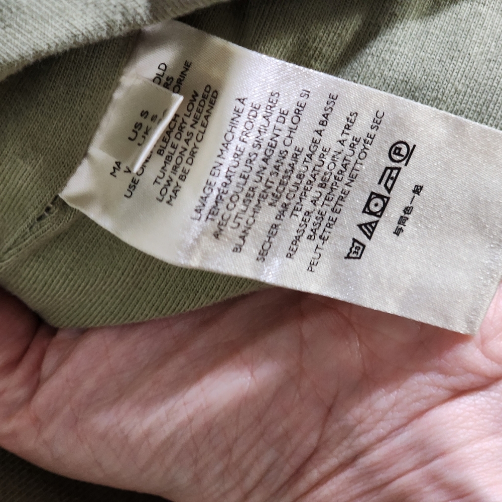 Free People Quilted Padded Long Coat in Sage Green - Picture 3 of 5